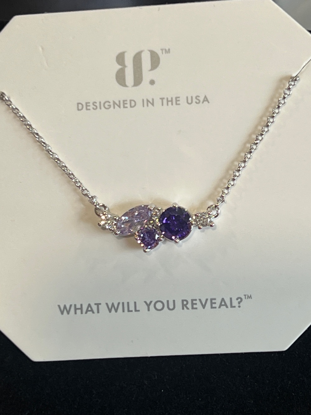 Bomb Party Amethyst Ombré CZ Necklace